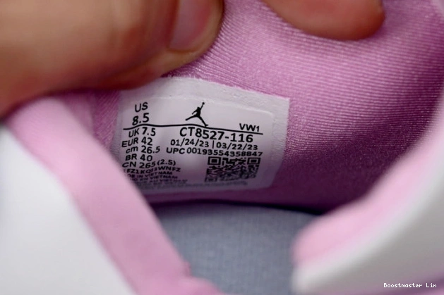 Bmlin Jordan 4 Retro White CT8527-116 Pink 0712